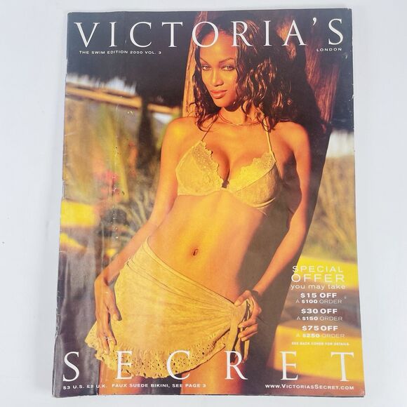 Victoria's Secret 2000 Swim Catalog Volume 3 Tyra Banks Cover + Heidi Klum - Picture 1 of 7